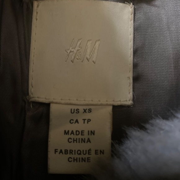 Faux Fur Grey H&M Coat - Picture 3 of 3